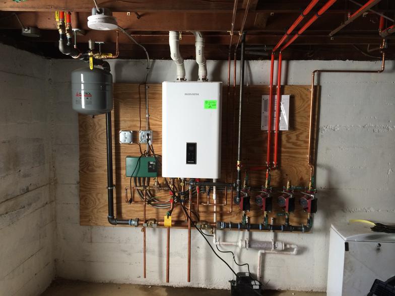 Navien Combi Boiler Gas Install